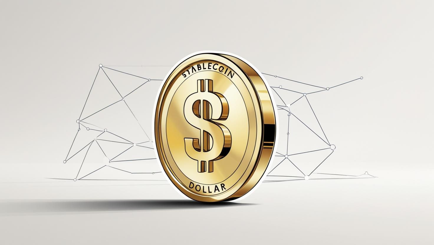 Astylizedillustrationofastablecoindollar2Cdepictedasashininggold 20250610 001301 00003745025991653622622