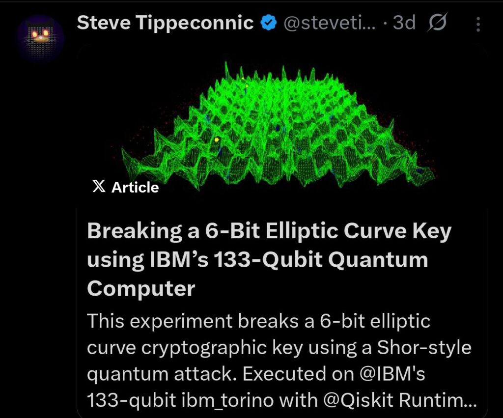 Quantum Demo Shows Progress as SEC Weighs Post‑Quantum Framework; El Salvador Splits Bitcoin Holdings 2 screenshot 2025 09 06 00 07 06 931 com4067232786692324918