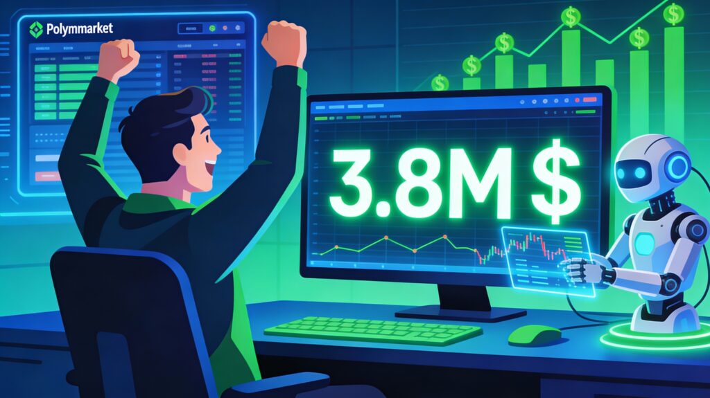 Polymarket Trader Scores $3.8 Million Profit with Automated Bot