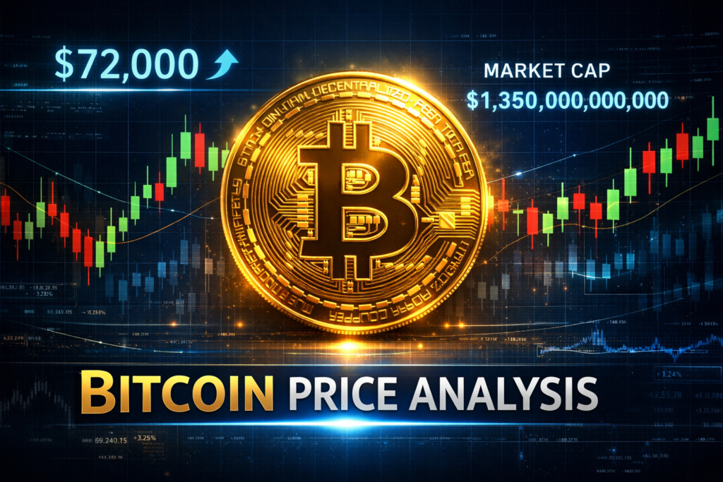Bitcoin Price Analysis March 2026 - BTC at $72K with market charts