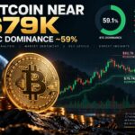 Bitcoin Price Analysis: BTC Near $79K as Dominance Holds Around 59%